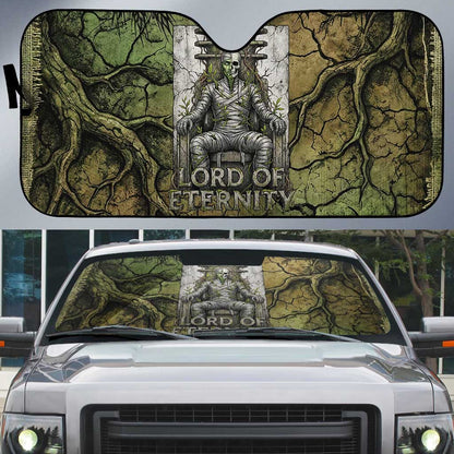 Osiris Auto Sun Shade Lord of Eternity Egyptian God Throne Mummy Staffs Ancient