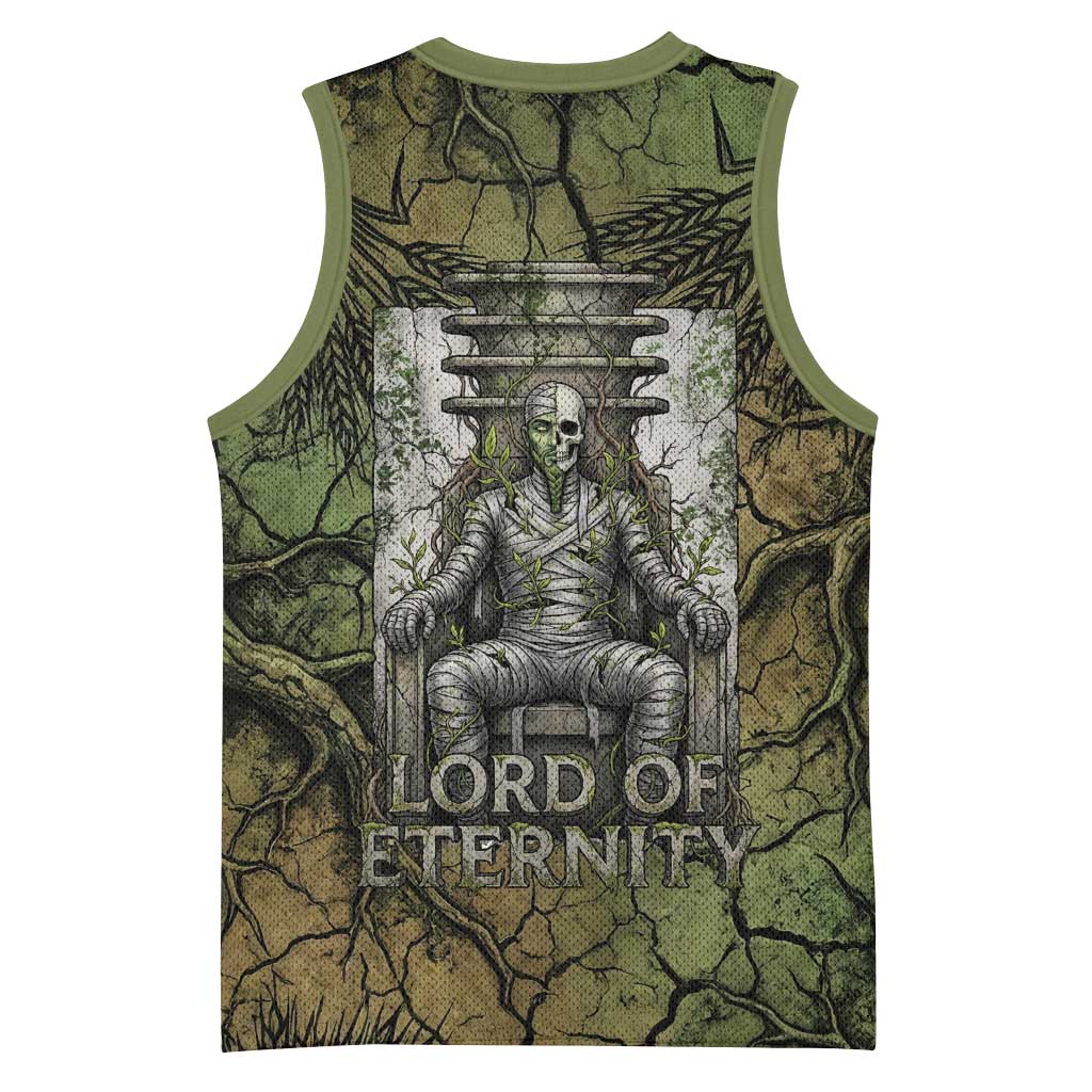 Osiris Basketball Jersey Lord of Eternity Egyptian God Throne Mummy Staffs Ancient