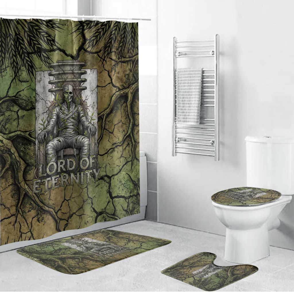 Osiris Bathroom Set Lord of Eternity Egyptian God Throne Mummy Staffs Ancient