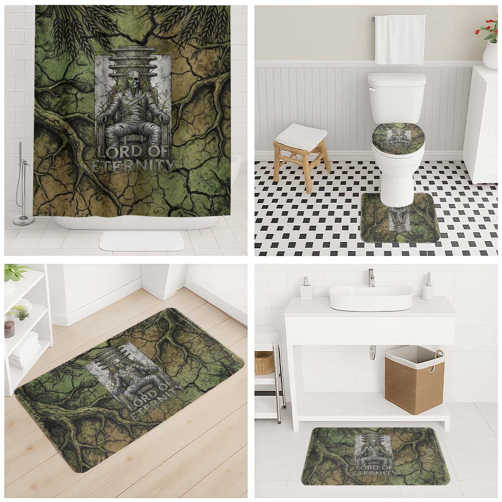 Osiris Bathroom Set Lord of Eternity Egyptian God Throne Mummy Staffs Ancient