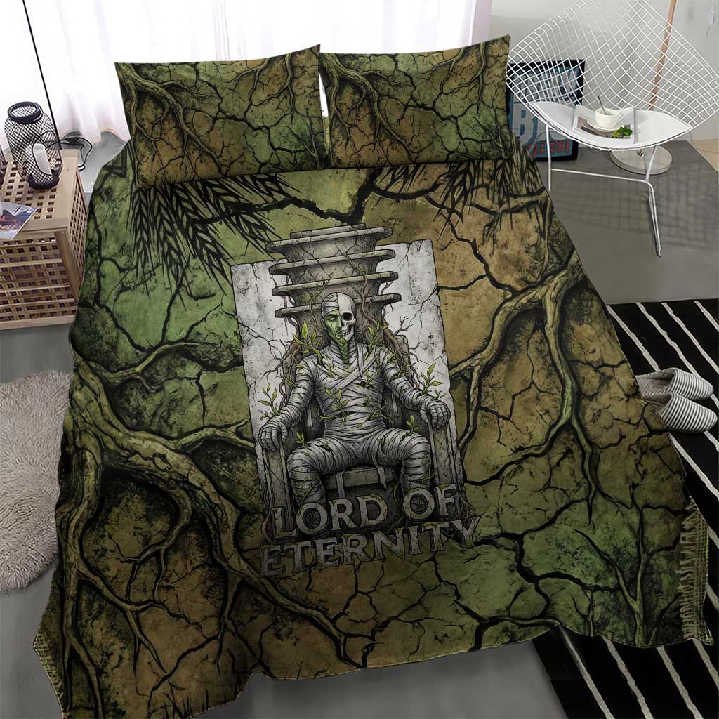 Osiris Bedding Set Lord of Eternity Egyptian God Throne Mummy Staffs Ancient