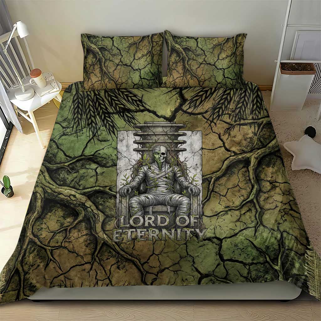 Osiris Bedding Set Lord of Eternity Egyptian God Throne Mummy Staffs Ancient