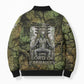 Osiris Bomber Puffer Jacket Lord of Eternity Egyptian God Throne Mummy Staffs Ancient