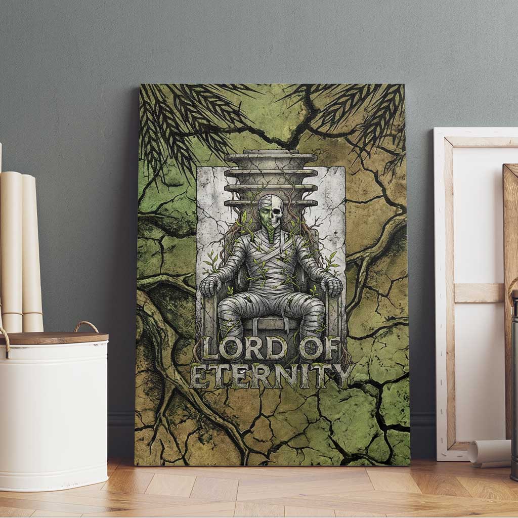 Osiris Canvas Wall Art Lord of Eternity Egyptian God Throne Mummy Staffs Ancient