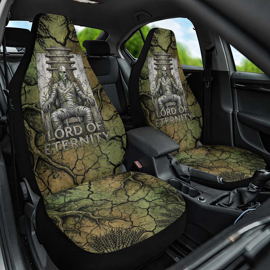 Osiris Car Seat Cover Lord of Eternity Egyptian God Throne Mummy Staffs Ancient