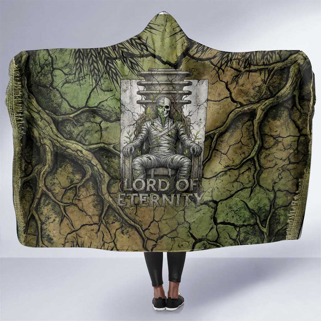Osiris Hooded Blanket Lord of Eternity Egyptian God Throne Mummy Staffs Ancient