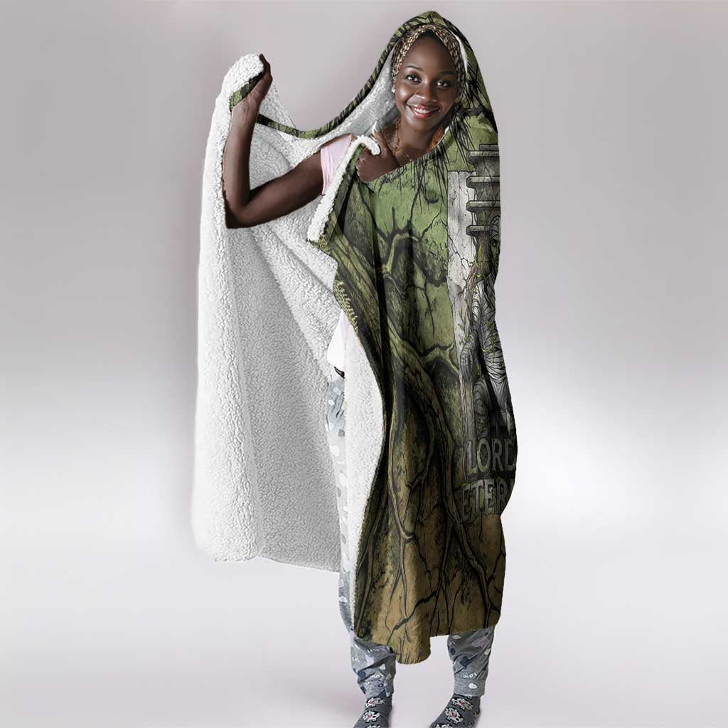 Osiris Hooded Blanket Lord of Eternity Egyptian God Throne Mummy Staffs Ancient