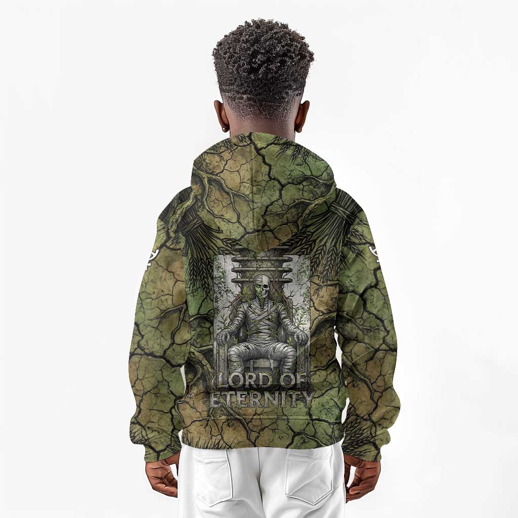 Osiris Kid Hoodie Lord of Eternity Egyptian God Throne Mummy Staffs Ancient