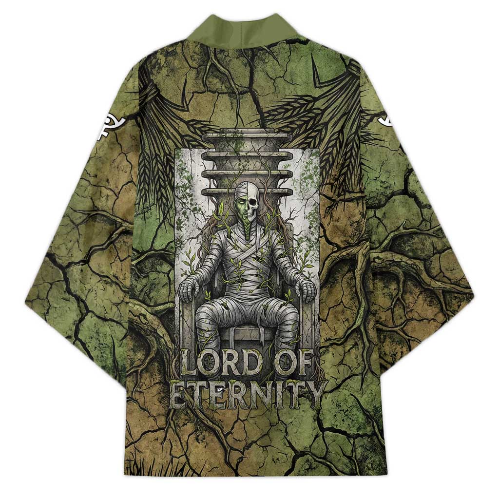 Osiris Kimono Lord of Eternity Egyptian God Throne Mummy Staffs Ancient