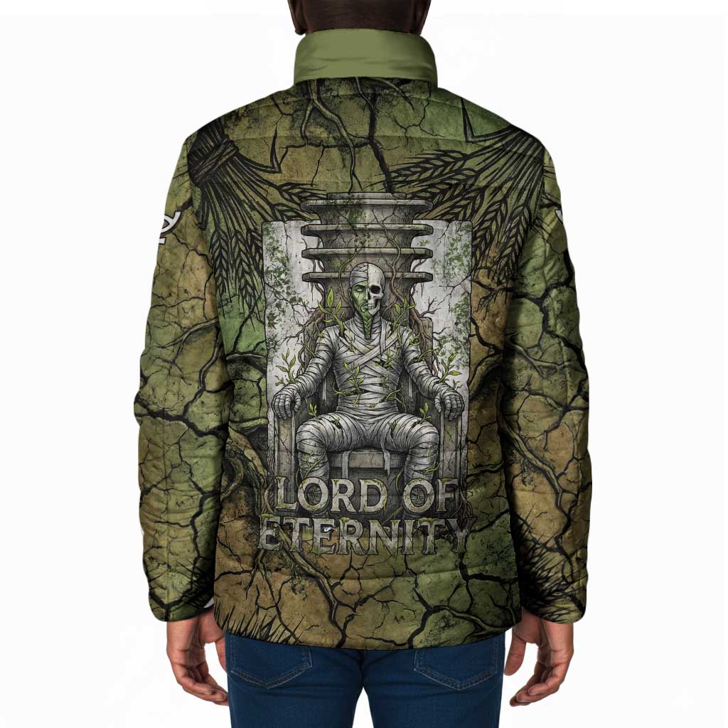 Osiris Padded Jacket Lord of Eternity Egyptian God Throne Mummy Staffs Ancient