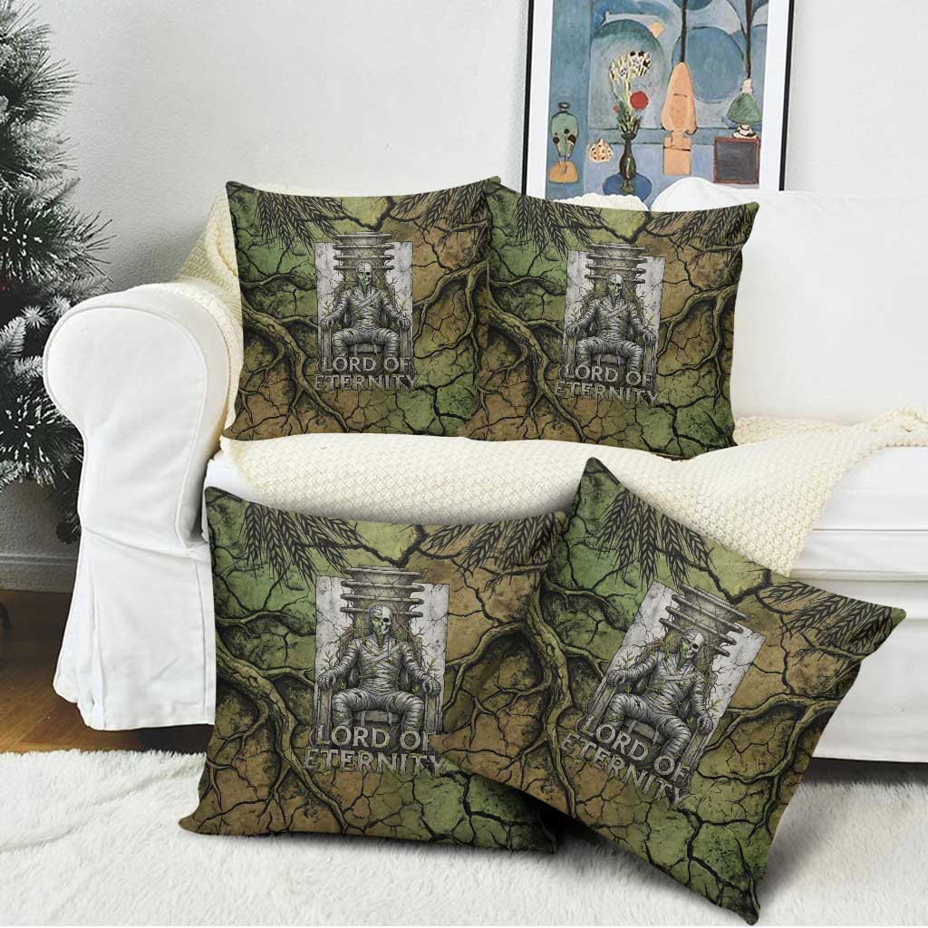 Osiris Pillow Cover Lord of Eternity Egyptian God Throne Mummy Staffs Ancient