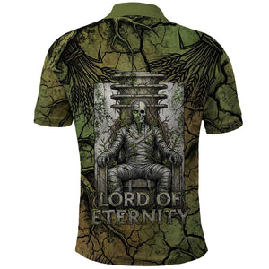 Osiris Polo Shirt Lord of Eternity Egyptian God Throne Mummy Staffs Ancient