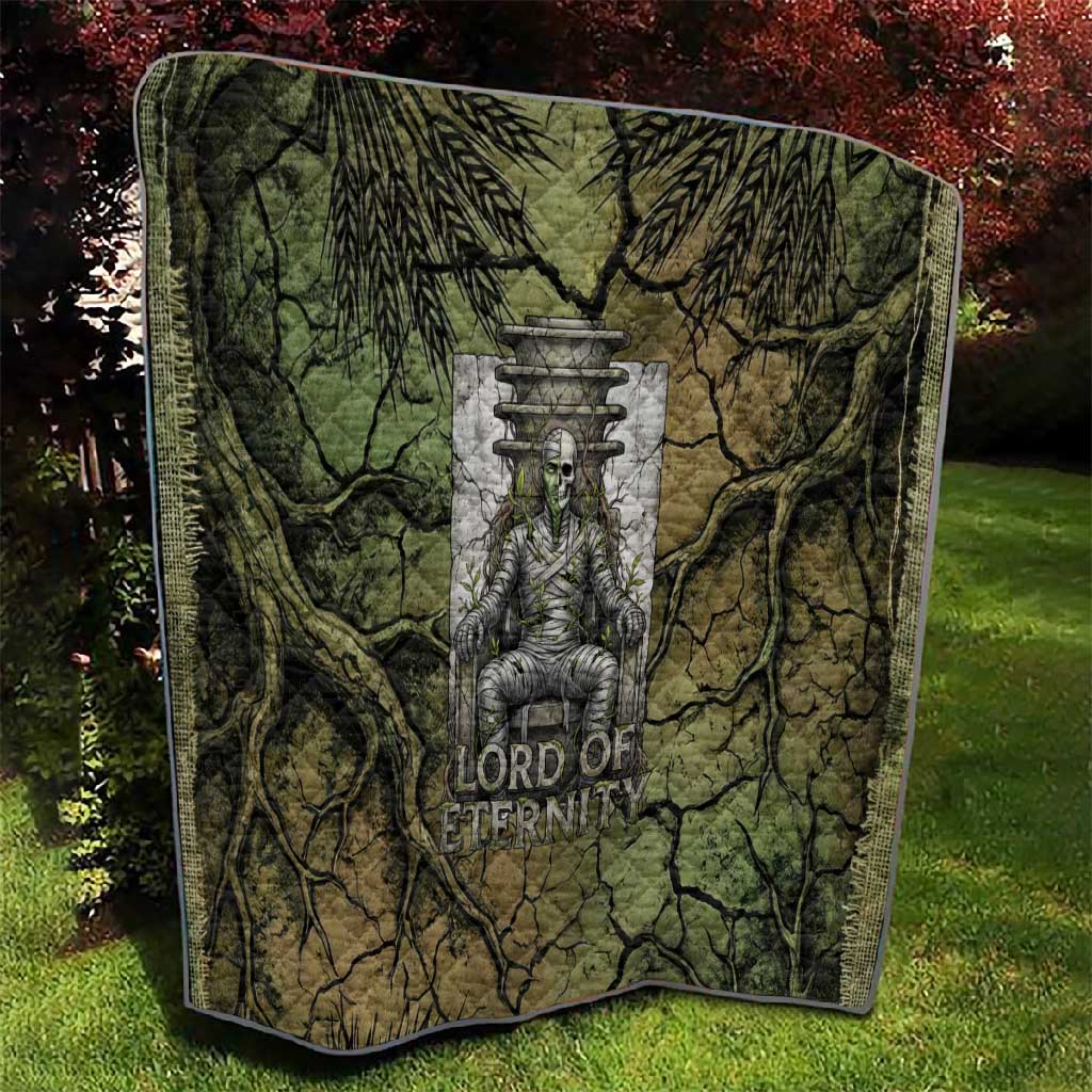 Osiris Quilt Lord of Eternity Egyptian God Throne Mummy Staffs Ancient