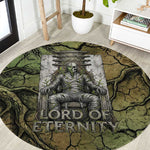 Osiris Round Carpet Lord of Eternity Egyptian God Throne Mummy Staffs Ancient