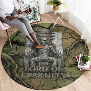 Osiris Round Carpet Lord of Eternity Egyptian God Throne Mummy Staffs Ancient