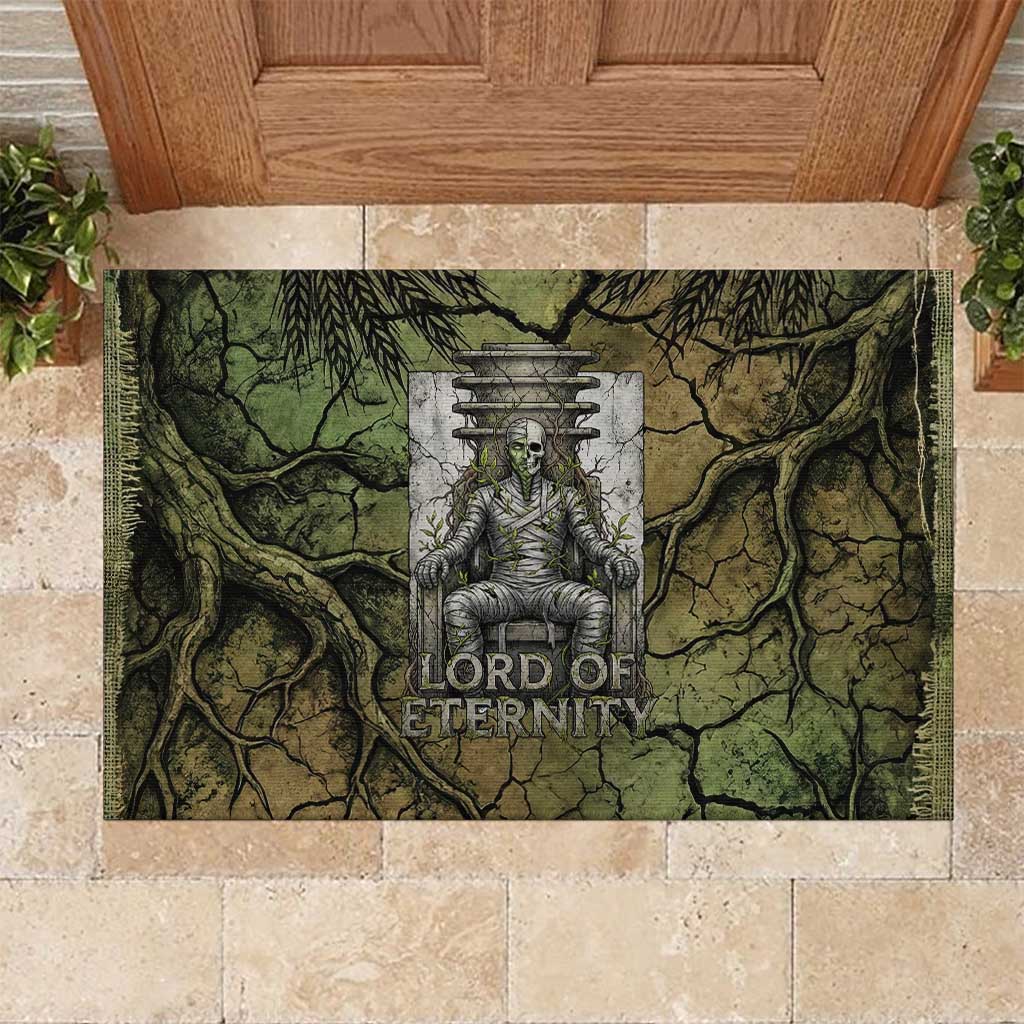 Osiris Rubber Doormat Lord of Eternity Egyptian God Throne Mummy Staffs Ancient