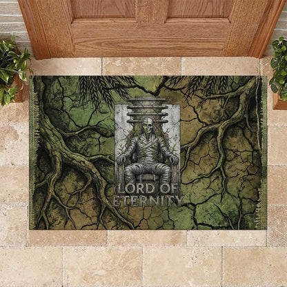 Osiris Rubber Doormat Lord of Eternity Egyptian God Throne Mummy Staffs Ancient