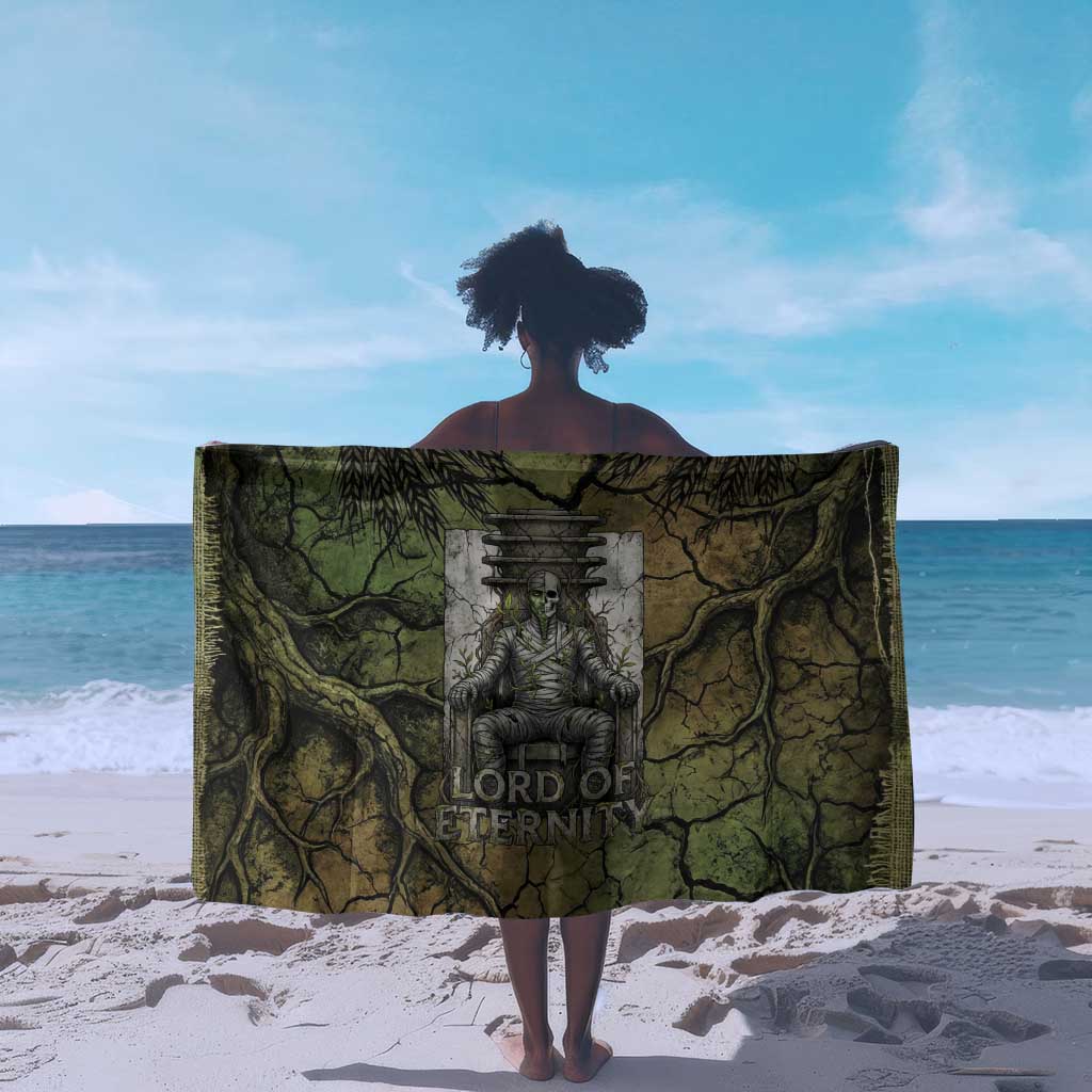 Osiris Sarong Lord of Eternity Egyptian God Throne Mummy Staffs Ancient