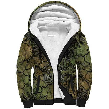 Osiris Sherpa Hoodie Lord of Eternity Egyptian God Throne Mummy Staffs Ancient