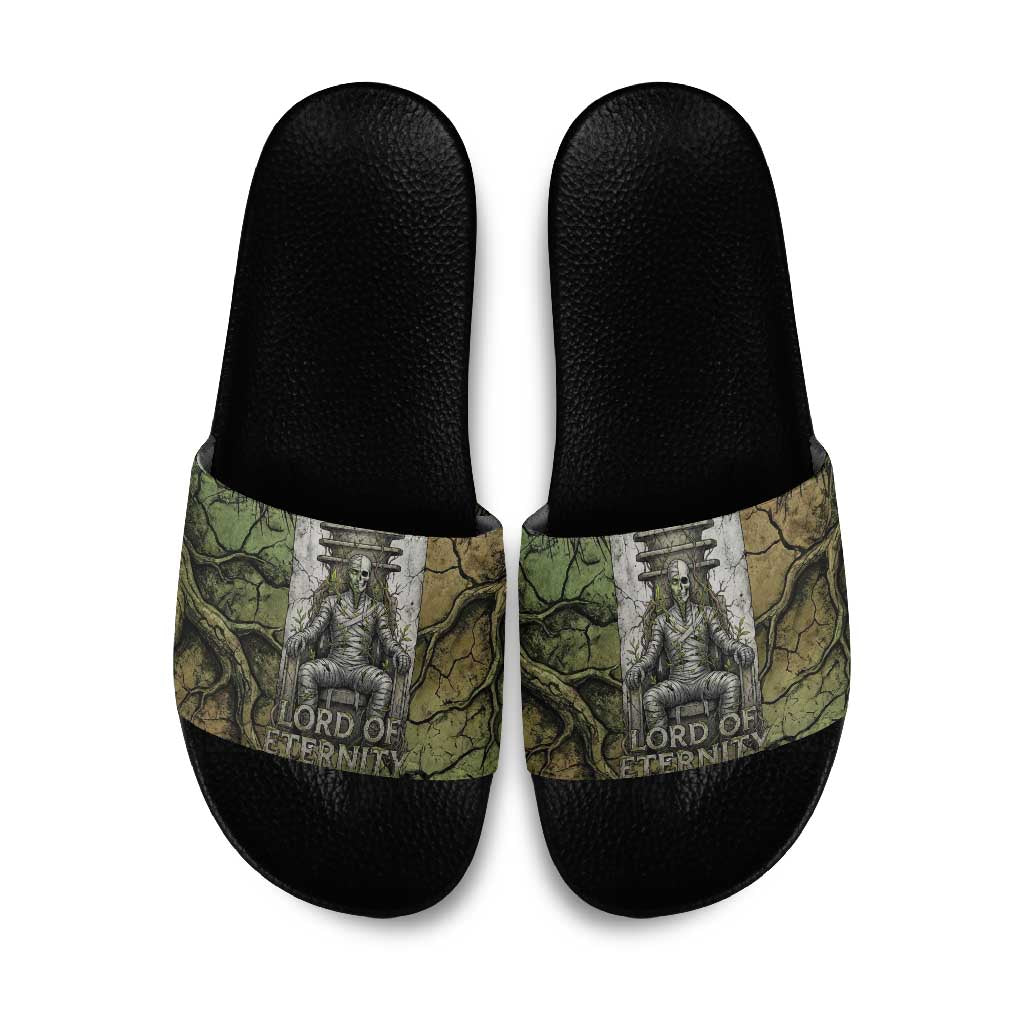 Osiris Slide Sandals Lord of Eternity Egyptian God Throne Mummy Staffs Ancient