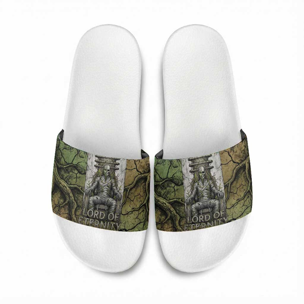 Osiris Slide Sandals Lord of Eternity Egyptian God Throne Mummy Staffs Ancient