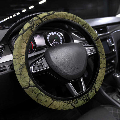 Osiris Steering Wheel Cover Lord of Eternity Egyptian God Throne Mummy Staffs Ancient