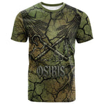 Osiris T shirt Lord of Eternity Egyptian God Throne Mummy Staffs Ancient