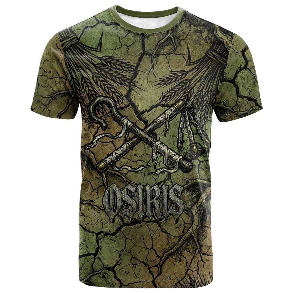 Osiris T shirt Lord of Eternity Egyptian God Throne Mummy Staffs Ancient