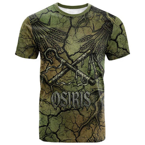 Osiris T shirt Lord of Eternity Egyptian God Throne Mummy Staffs Ancient