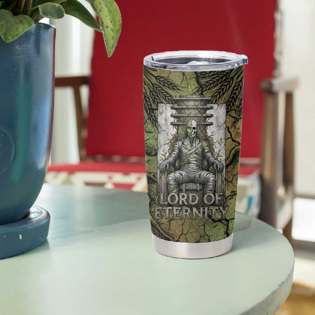 Osiris Tumbler Cup Lord of Eternity Egyptian God Throne Mummy Staffs Ancient