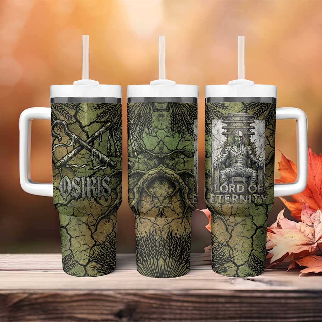 Osiris Tumbler With Handle Lord of Eternity Egyptian God Throne Mummy Staffs Ancient