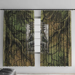 Osiris Window Curtain Lord of Eternity Egyptian God Throne Mummy Staffs Ancient