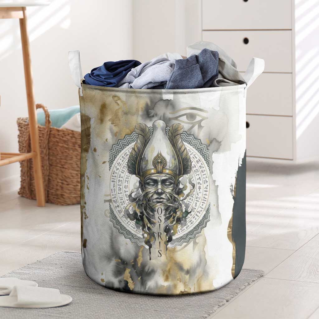 Osiris Egyptian Laundry Basket God of Afterlife Feather Scale Judgment Eye of Horus