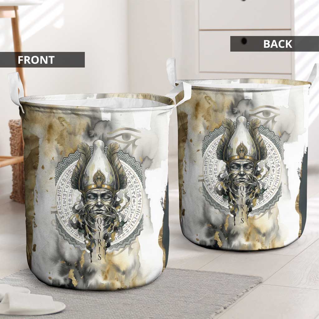 Osiris Egyptian Laundry Basket God of Afterlife Feather Scale Judgment Eye of Horus