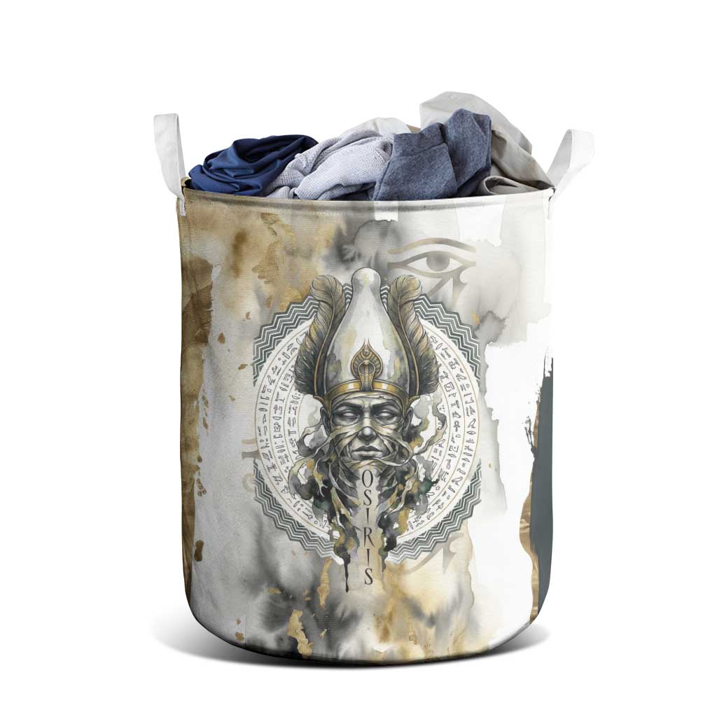 Osiris Egyptian Laundry Basket God of Afterlife Feather Scale Judgment Eye of Horus