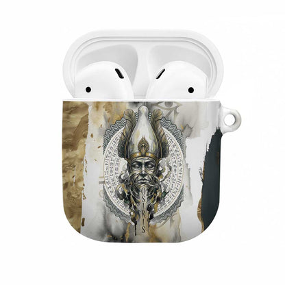Osiris Egyptian AirPods Case God of Afterlife Feather Scale Judgment Eye of Horus