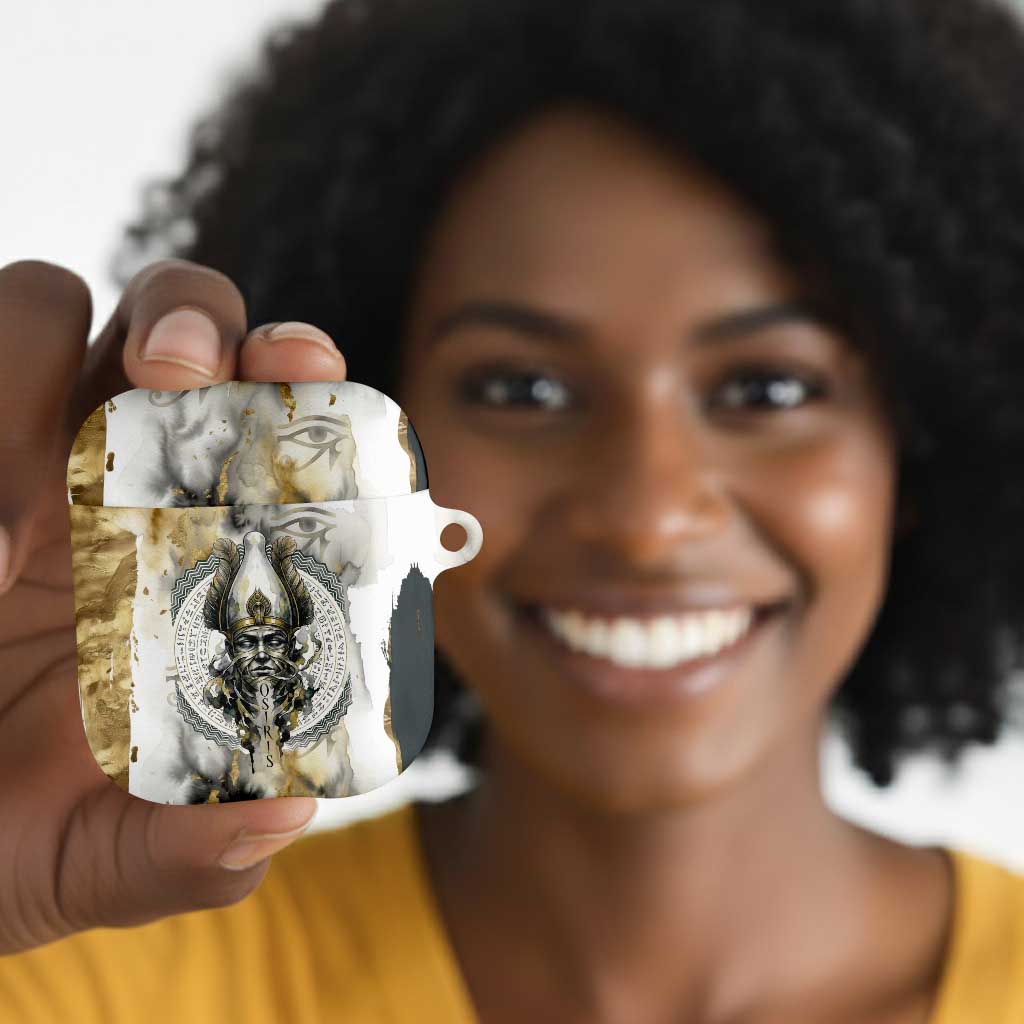 Osiris Egyptian AirPods Case God of Afterlife Feather Scale Judgment Eye of Horus