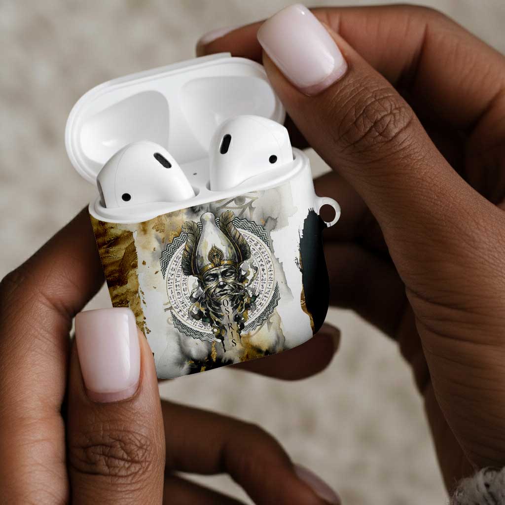 Osiris Egyptian AirPods Case God of Afterlife Feather Scale Judgment Eye of Horus