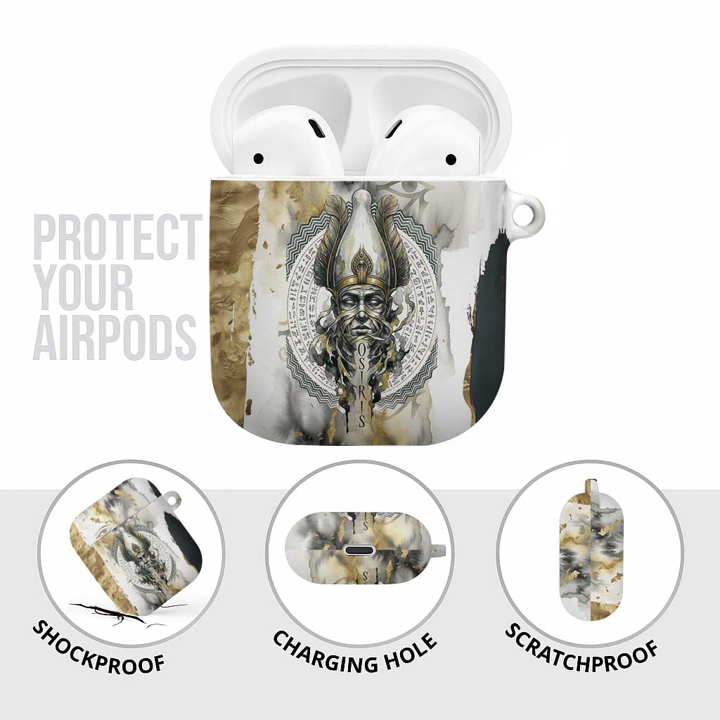 Osiris Egyptian AirPods Case God of Afterlife Feather Scale Judgment Eye of Horus
