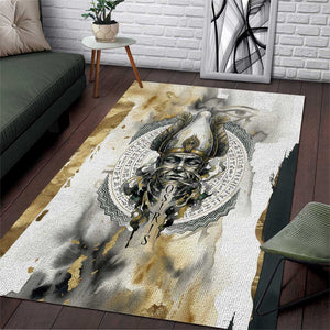 Osiris Egyptian Area Rug God of Afterlife Feather Scale Judgment Eye of Horus
