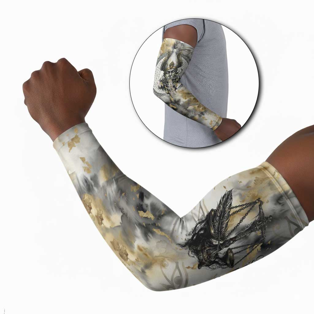 Osiris Egyptian Arm Sleeves God of Afterlife Feather Scale Judgment Eye of Horus