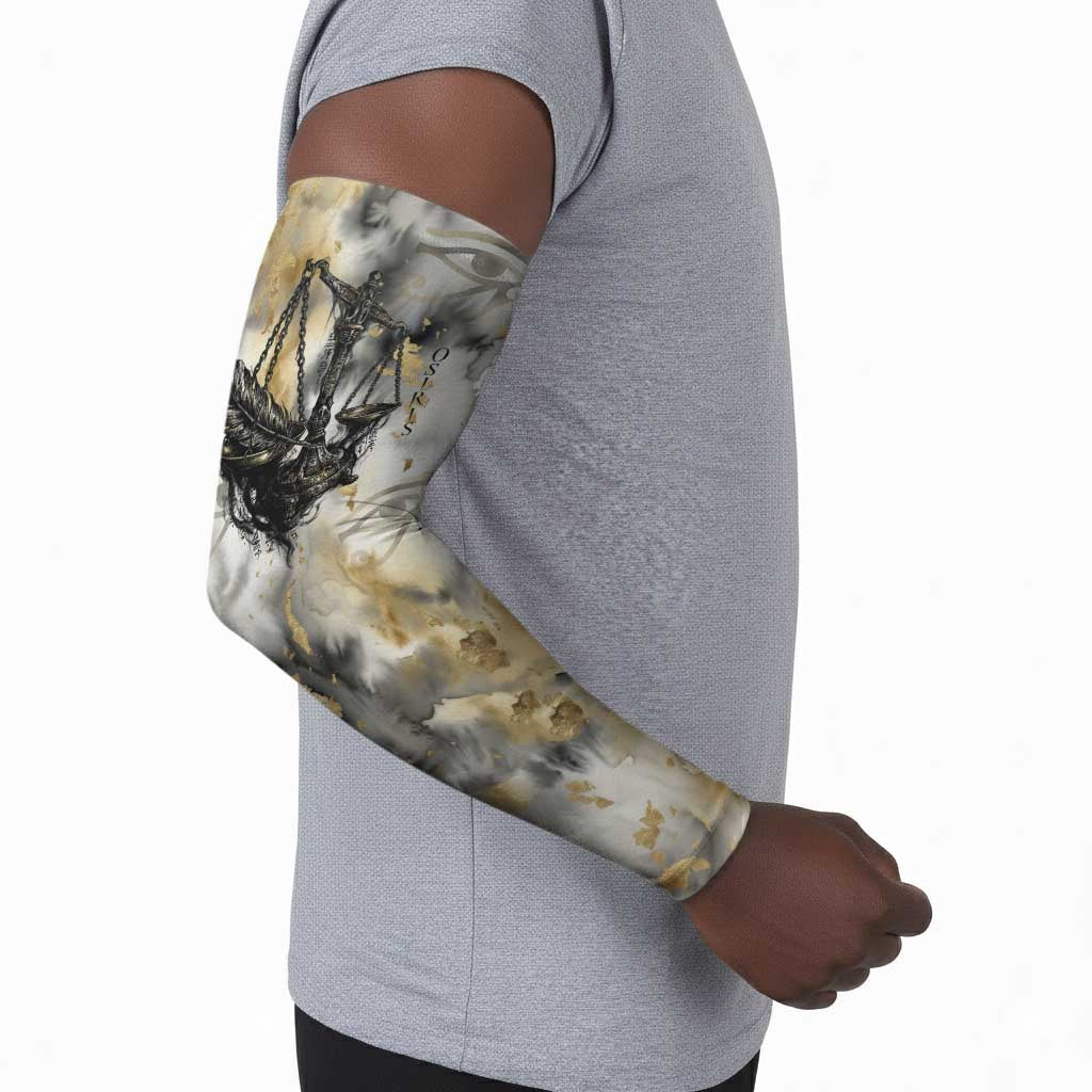 Osiris Egyptian Arm Sleeves God of Afterlife Feather Scale Judgment Eye of Horus