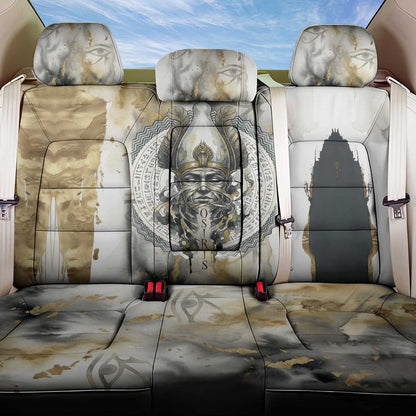 Osiris Egyptian Back Car Seat Cover God of Afterlife Feather Scale Judgment Eye of Horus