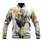 Osiris Egyptian Baseball Jacket God of Afterlife Feather Scale Judgment Eye of Horus