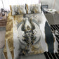 Osiris Egyptian Bedding Set God of Afterlife Feather Scale Judgment Eye of Horus
