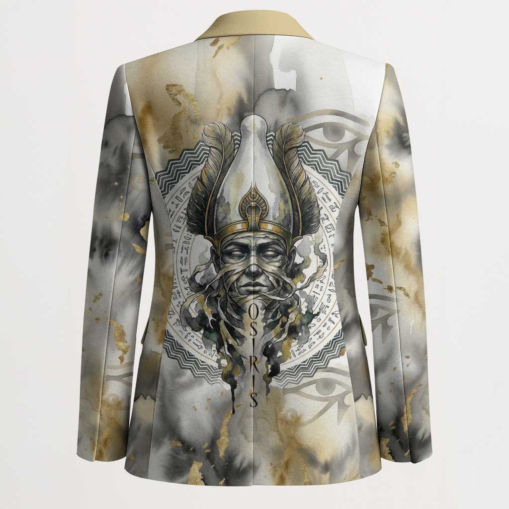 Osiris Egyptian Blazer God of Afterlife Feather Scale Judgment Eye of Horus