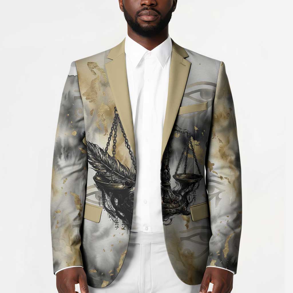 Osiris Egyptian Blazer God of Afterlife Feather Scale Judgment Eye of Horus