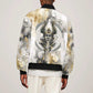 Osiris Egyptian Bomber Jacket God of Afterlife Feather Scale Judgment Eye of Horus