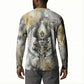 Osiris Egyptian Button Sweatshirt God of Afterlife Feather Scale Judgment Eye of Horus