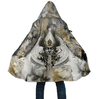 Osiris Egyptian Cloak God of Afterlife Feather Scale Judgment Eye of Horus